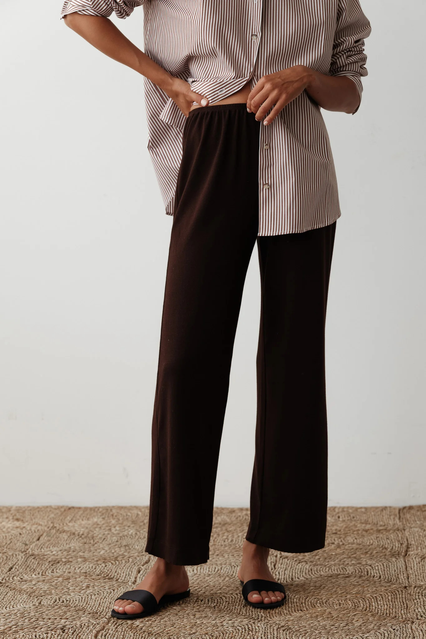 The Baby Rib Scallop Pant | DONNI.