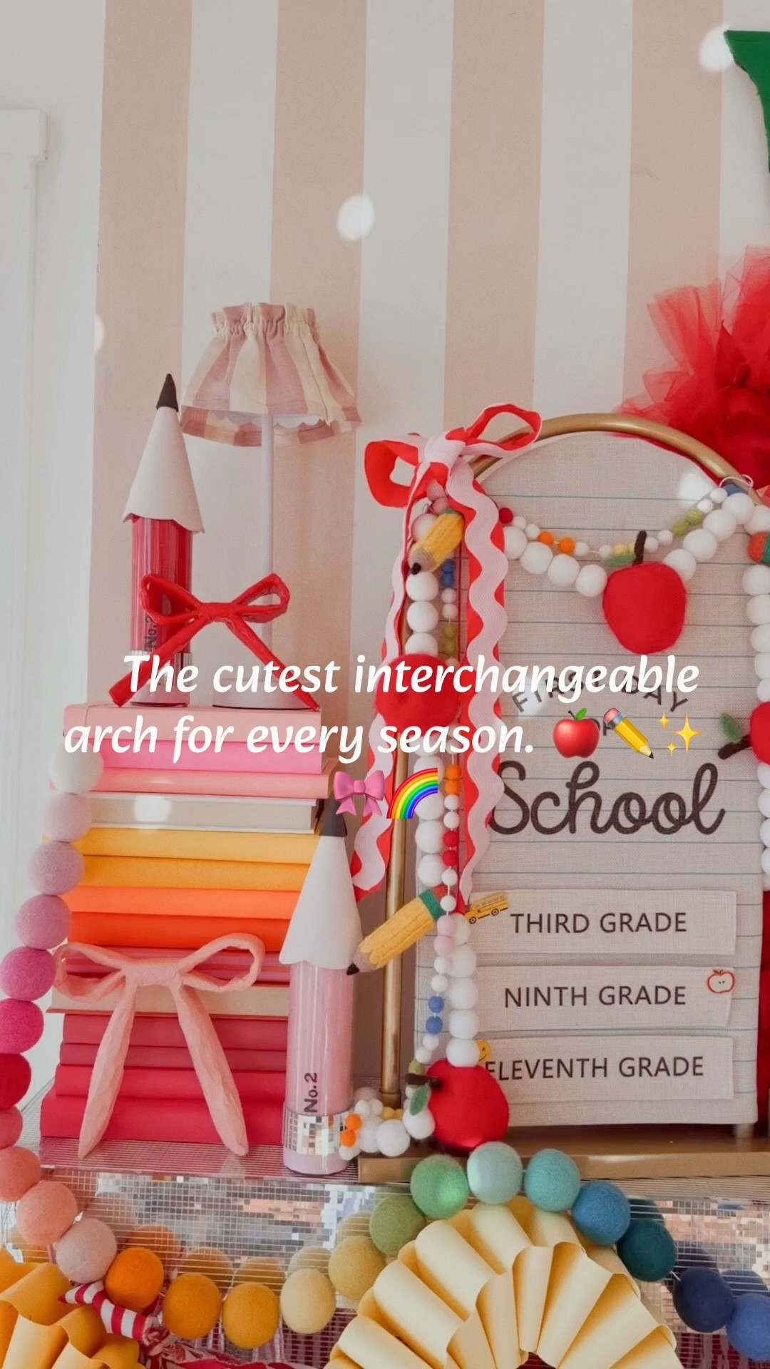 Some pieces just work with every season, and this interchangeable arch is one of my favorite decorating staples. 🍎 I love how easy it is to switch it up for every holiday, celebration, and special moment. Such a fun way to make our mantle feel fresh all year long! ❤️

#SeasonalDecor #BackToSchoolDecor #MantleStyling #Kerbobbled #HomeDecorIdeas

#LTKmomlife #LTKSeasonal #LTKHome