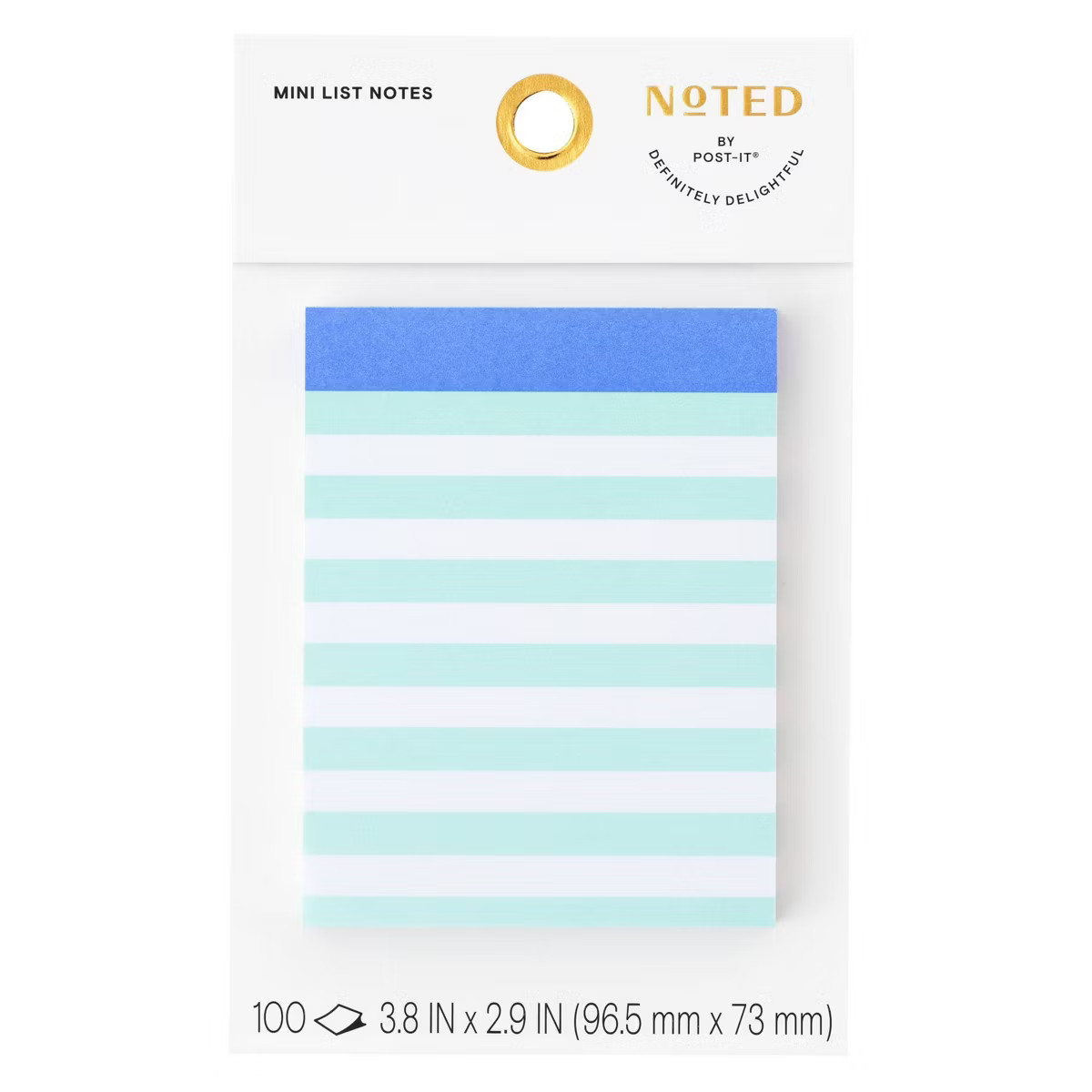 Noted by Post-it Mini List Notes Mint Green | Target