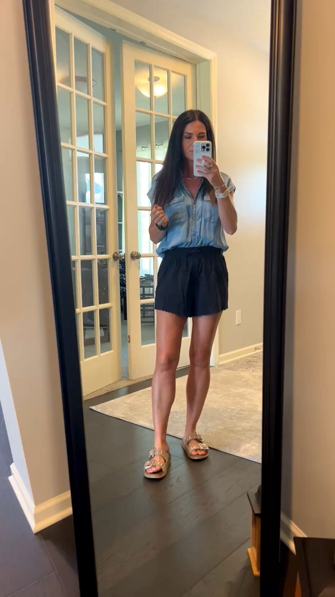 The coolest shorts! Scallop hem detail, lightweight perforated material, built in brief inside, pockets and a tie waist. Actually perfect. 🤩 This is the black, I’m wearing XS, they are true to size. They come in a couple other colors and are currently on sale for less than $18! 🎉

#LTKootd #LTKActive #LTKSaleAlert