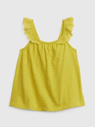 Toddler Eyelet Flutter Tank Top | Gap (US)