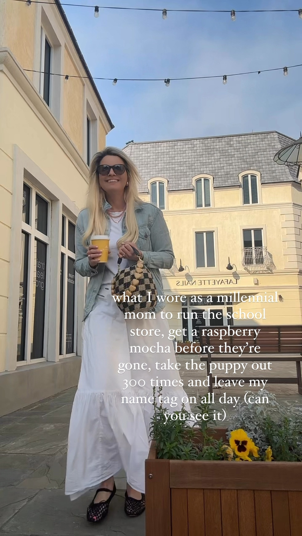 Loving this cute spring look - everything is tts 
Shoes were a gem from @ashleefinds 

#LTKItBag #LTKSeasonal #LTKShoeCrush