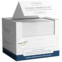 Clean Skin Club Clean Towels XL™, 100% USDA Biobased Face Towel, Disposable Face Towelette, Ecz... | Amazon (US)