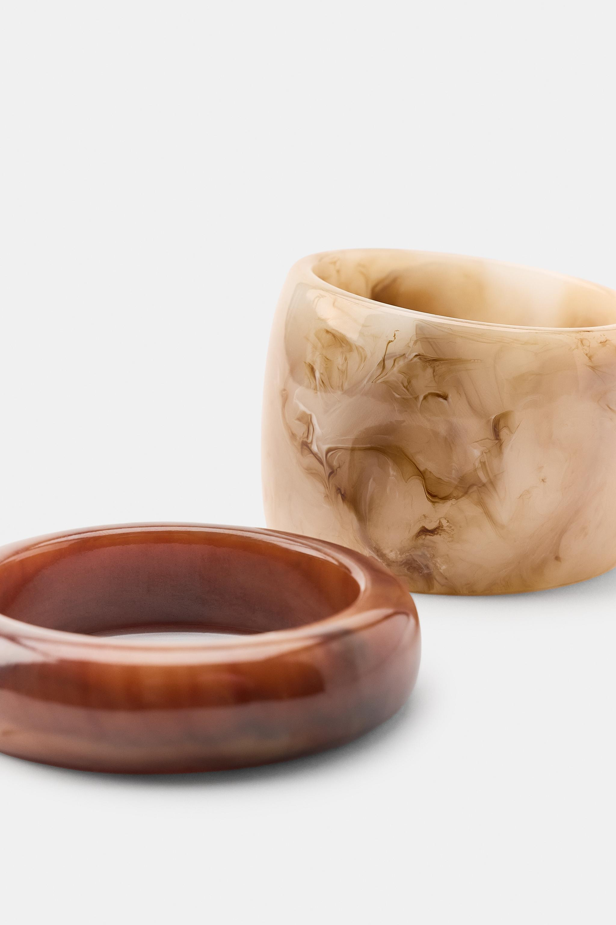 PACK OF 2 RIGID RESIN BRACELETS | Zara UK