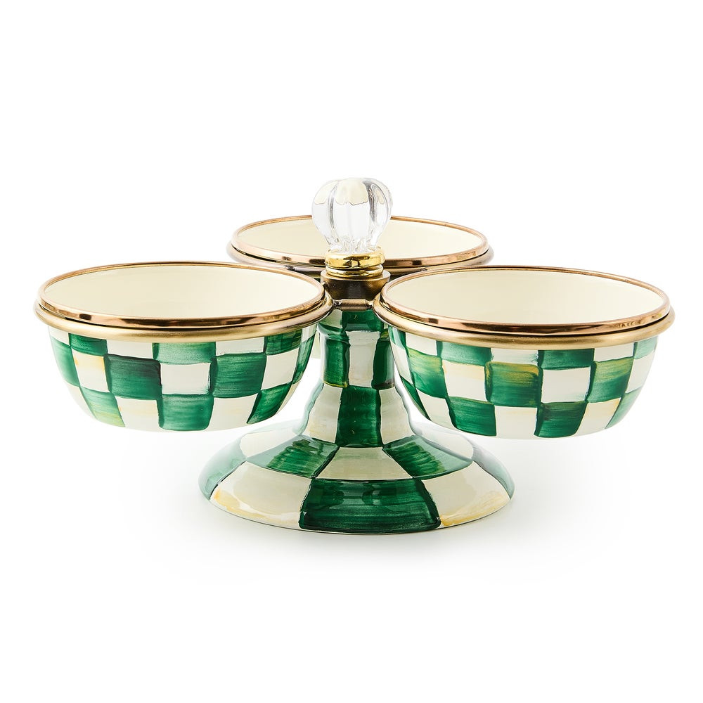Emerald Check Triplicity | MacKenzie-Childs