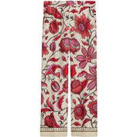 Gucci Silk pant with watercolor flowers - Neutrals | Farfetch EU