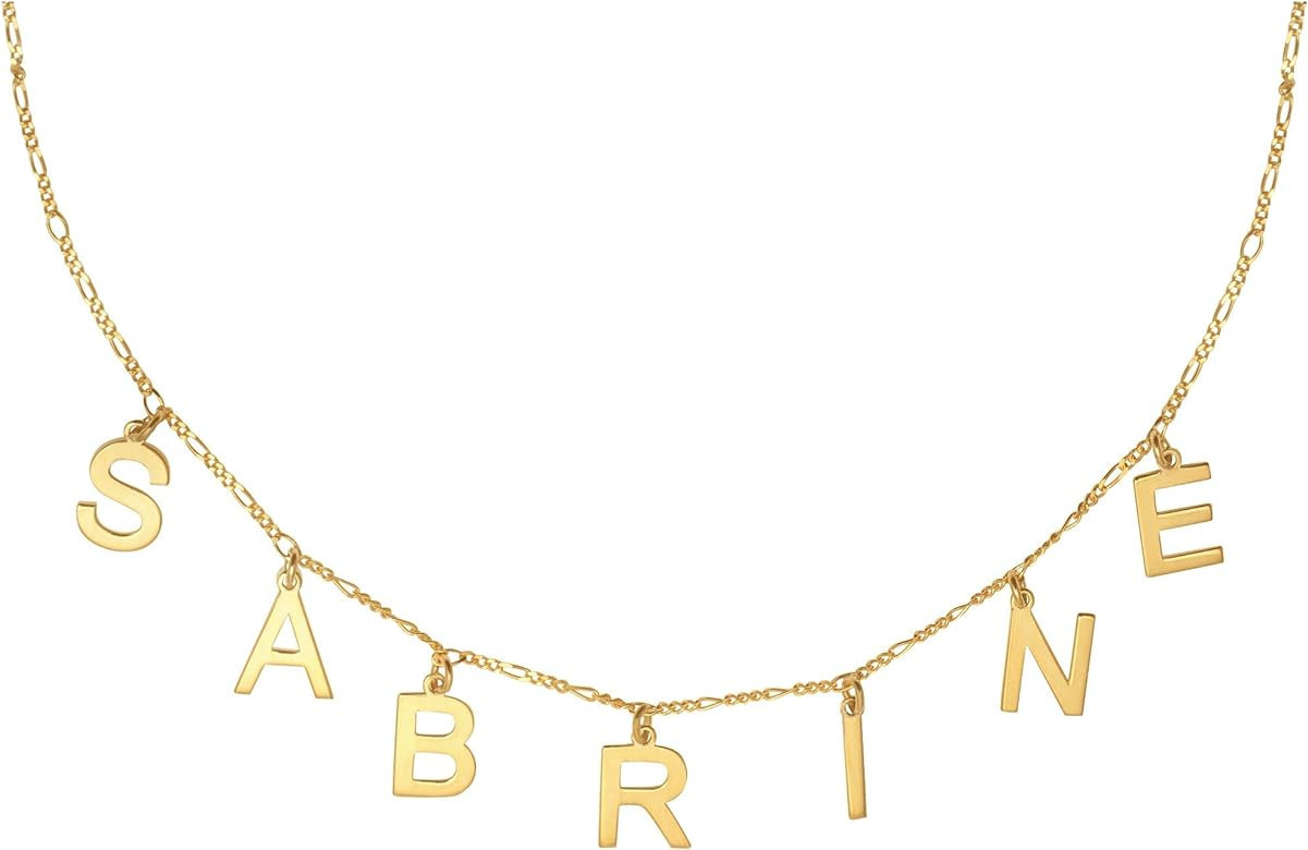 theserro Custom Name Necklace Personalized, Sterling Silver Necklace for Women, Personal Gift Cus... | Amazon (US)