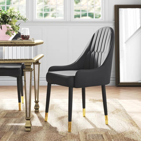 Aviles Faux Leather Upholstered Parsons Chair | Wayfair North America