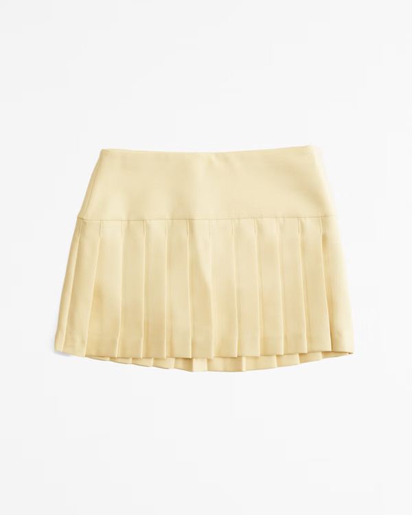 High Rise Pleated Mini Skort | Abercrombie & Fitch (US)
