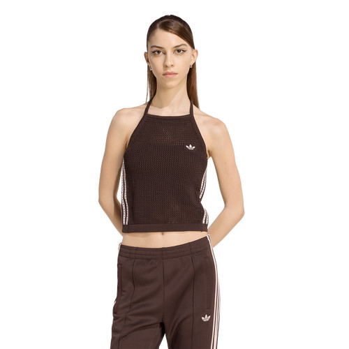adidas Womens adidas Crochet Top - Womens Aurora Coffee Size M | Foot Locker (US)