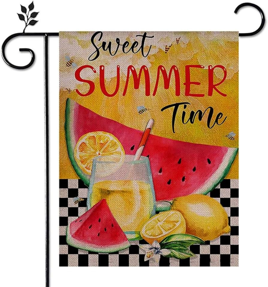 Eiazuiks Summer Garden Flag Floral Spring Double Sided Vertical Rustic Farmhouse Yard Seasonal Ho... | Amazon (US)