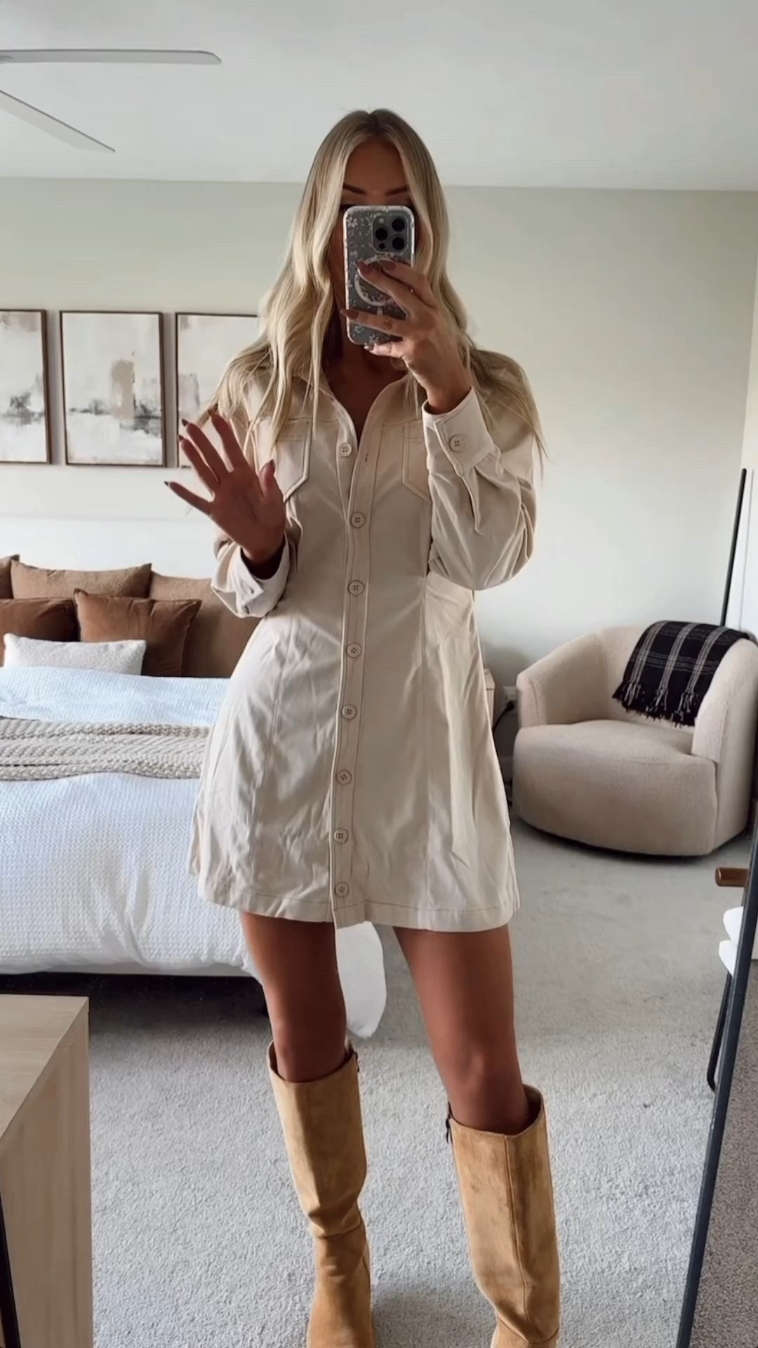 Wearing a size S - perfect dress for Thanksgiving 🤎🦃

#LTKTall #LTKStyleTip #LTKFindsUnder50