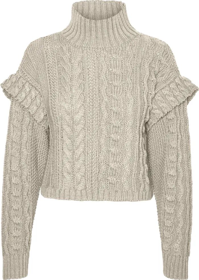 Isla Cable Stitch Turtleneck Sweater | Nordstrom