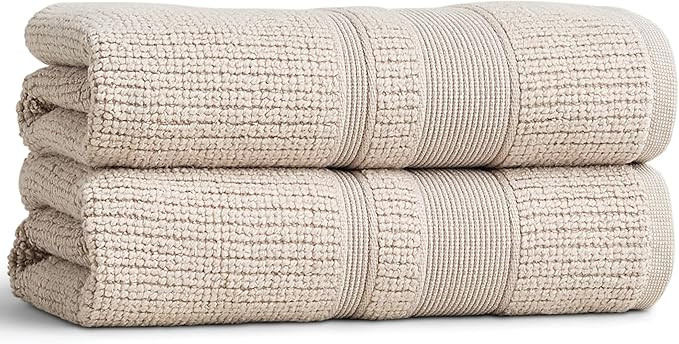 Preston Lane Douro Hand Towel Set – 2 Pack Luxury Cotton Towels, Ultra Soft & Absorbent, Quick-... | Amazon (US)