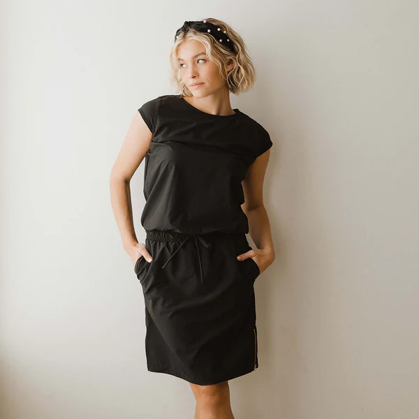 Black Going Places Dress | Albion Fit