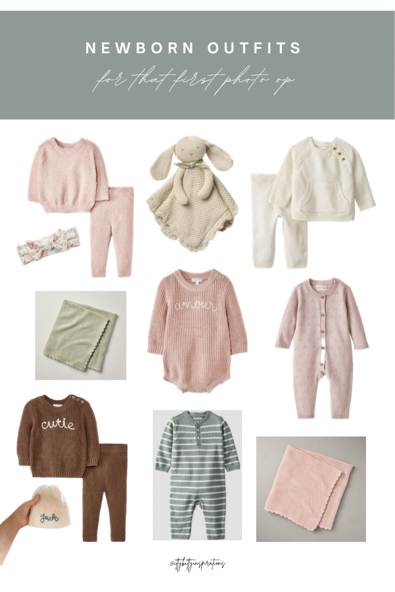 Newborn outfit inspo to bring your little one home in or just for that first photo op 🤎 
#newborn
#hospitaloutfit 
#baby
#newbornoutfit 
#pregnant 

#LTKFamily #LTKBump #LTKBaby