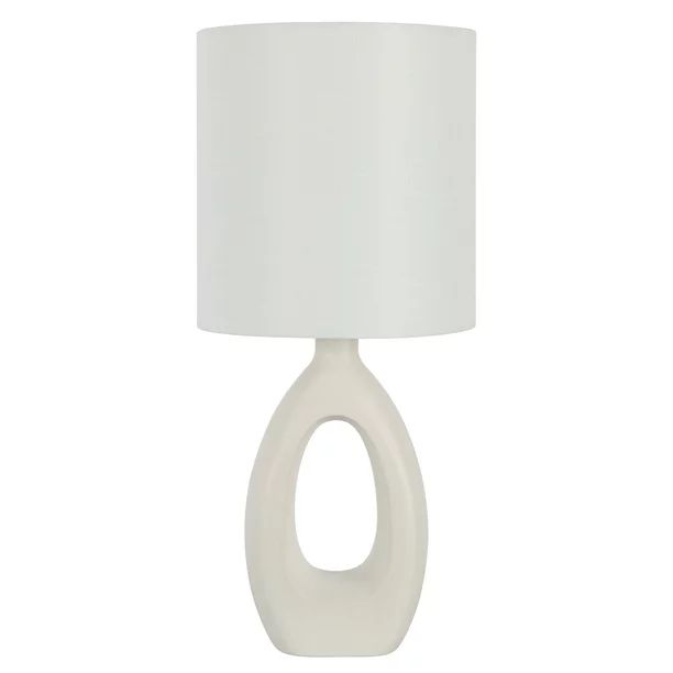 Home Decor Classic Collection White Ceramic Finish Table Lamp | Walmart (US)