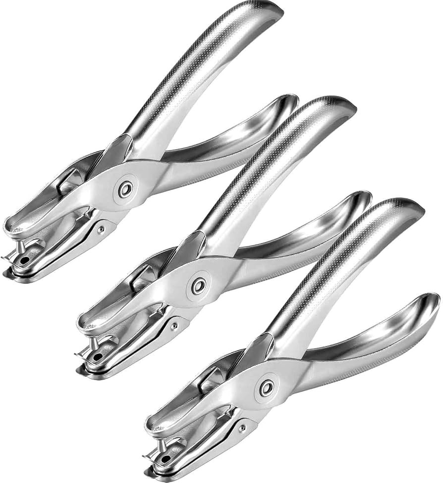 Shappy 3 Pack Metal Hole Punchers 1/8 Inch Single Hole Punch, 1/8 Inch Hole | Amazon (US)