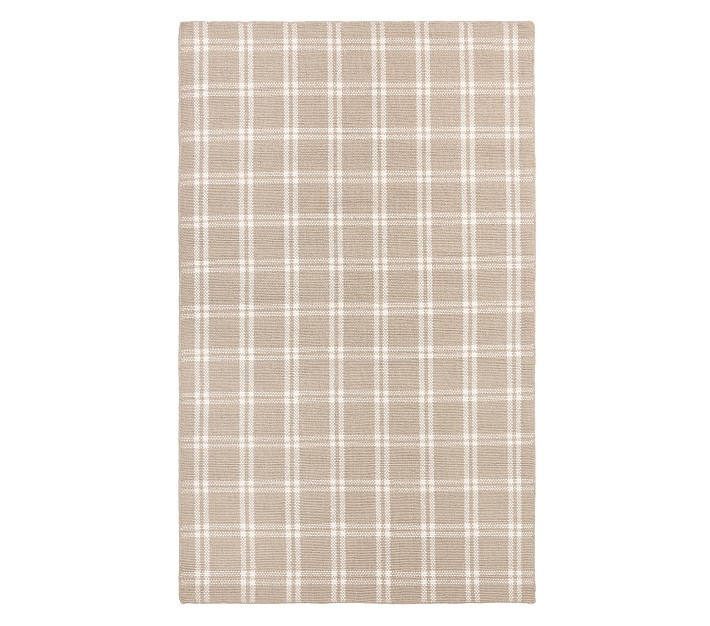 Custom Leo Plaid Rug , 5x8 , Chambray Blue | Pottery Barn Kids