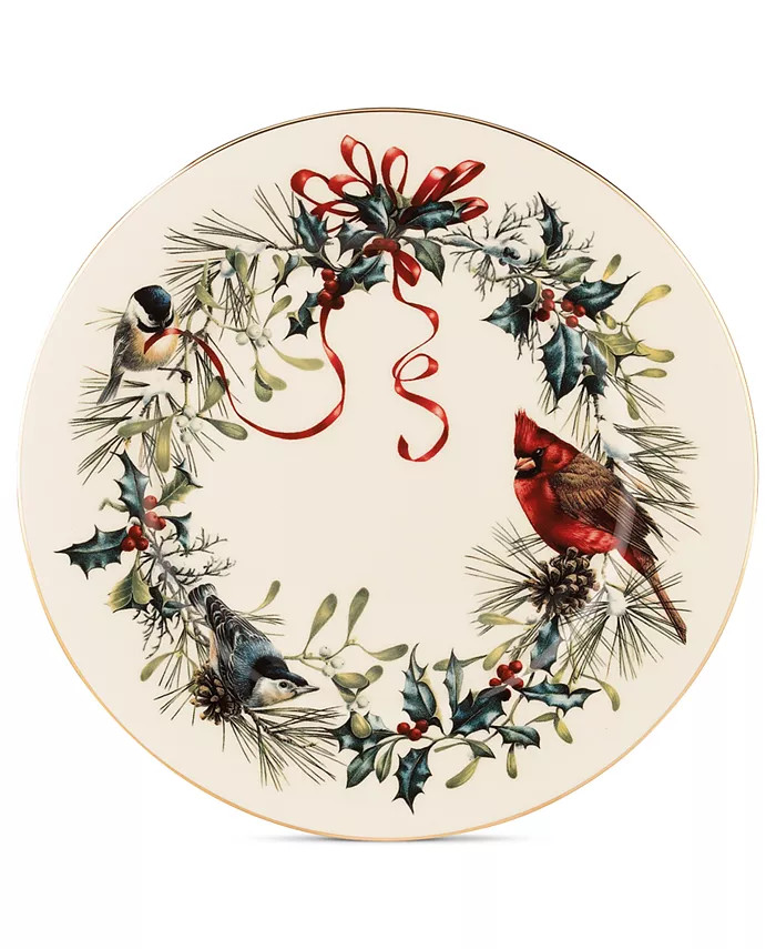 Winter Greetings Dinner Plate | Macy's
