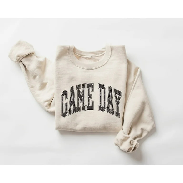 Game Day Sweatshirt, Gameday Sweater, Game Day Crewneck, Unisex Gameday Shirt, Varsity Retro Game... | Walmart (US)