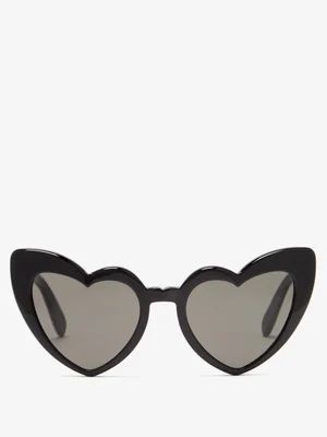 Loulou heart-shaped acetate sunglasses | Matches (US)