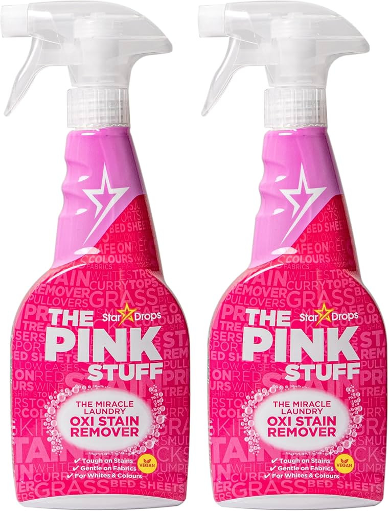 Stardrops - The Pink Stuff - The Miracle Laundry Oxi Stain Remover Spray 2-Pack Bundle (2 Laundry... | Amazon (US)