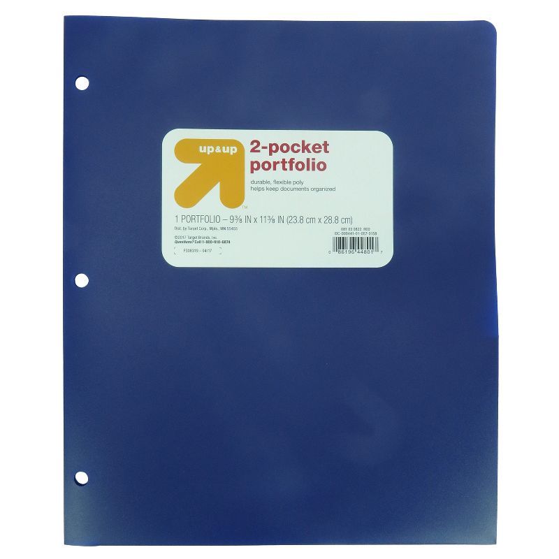 2 Pocket Plastic Folder - up & up™ | Target