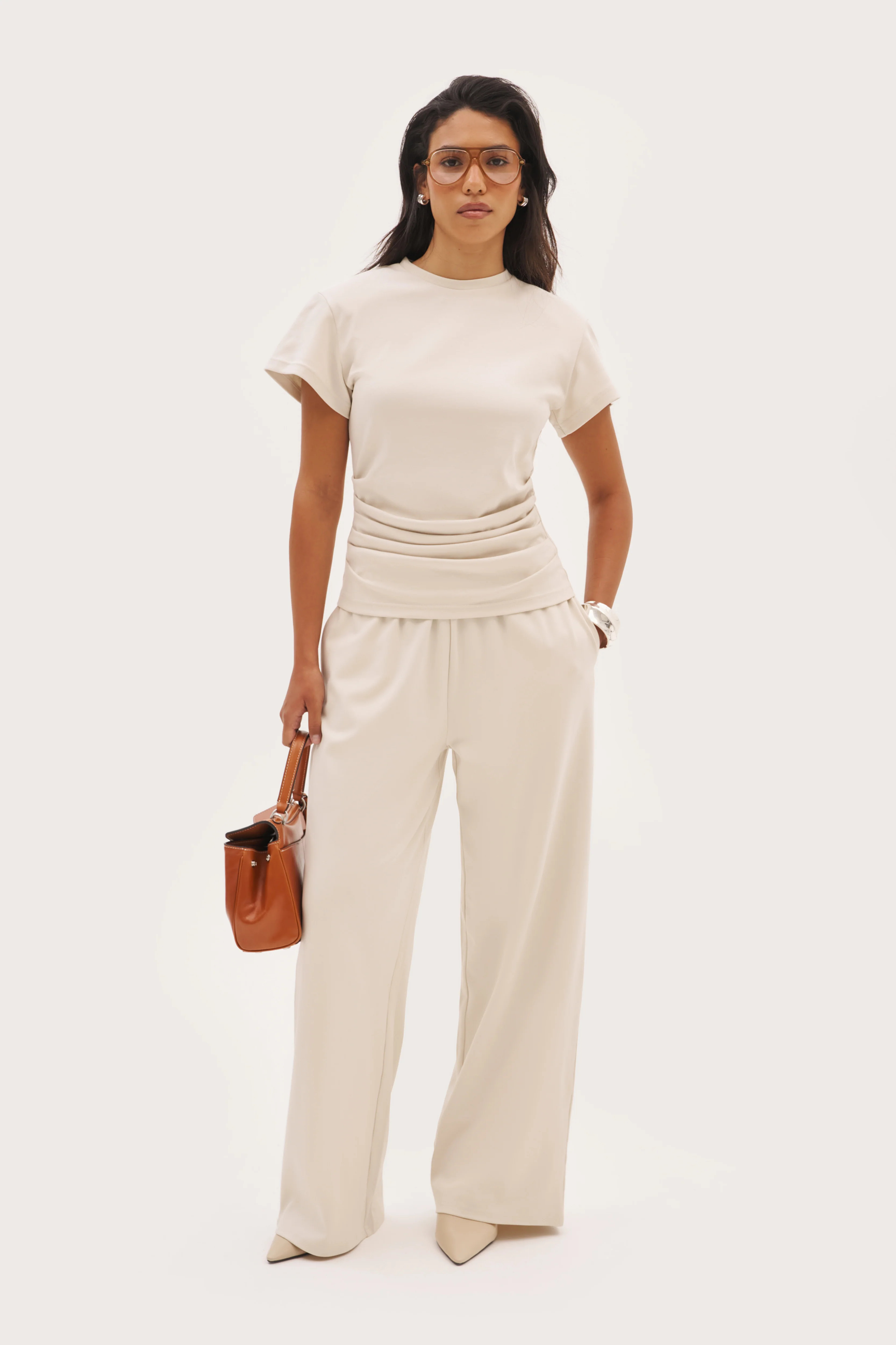 Maebe Sora Jersey Pants - Stone | Maebe UK