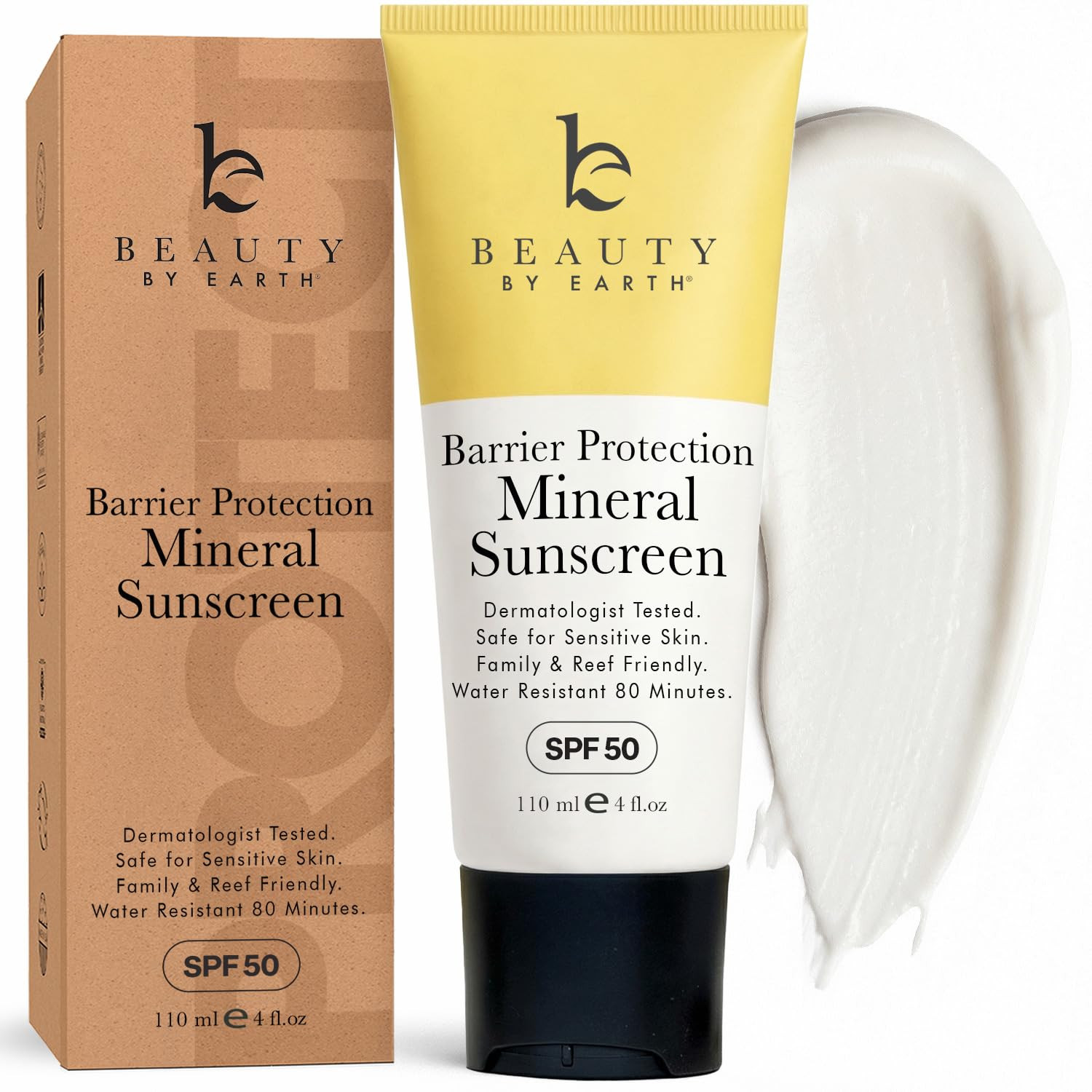 Mineral Sunscreen for Body SPF 50 \u2013 Reef Friendly Broad Spectrum Zinc Oxide, Made in USA wit... | Amazon (US)
