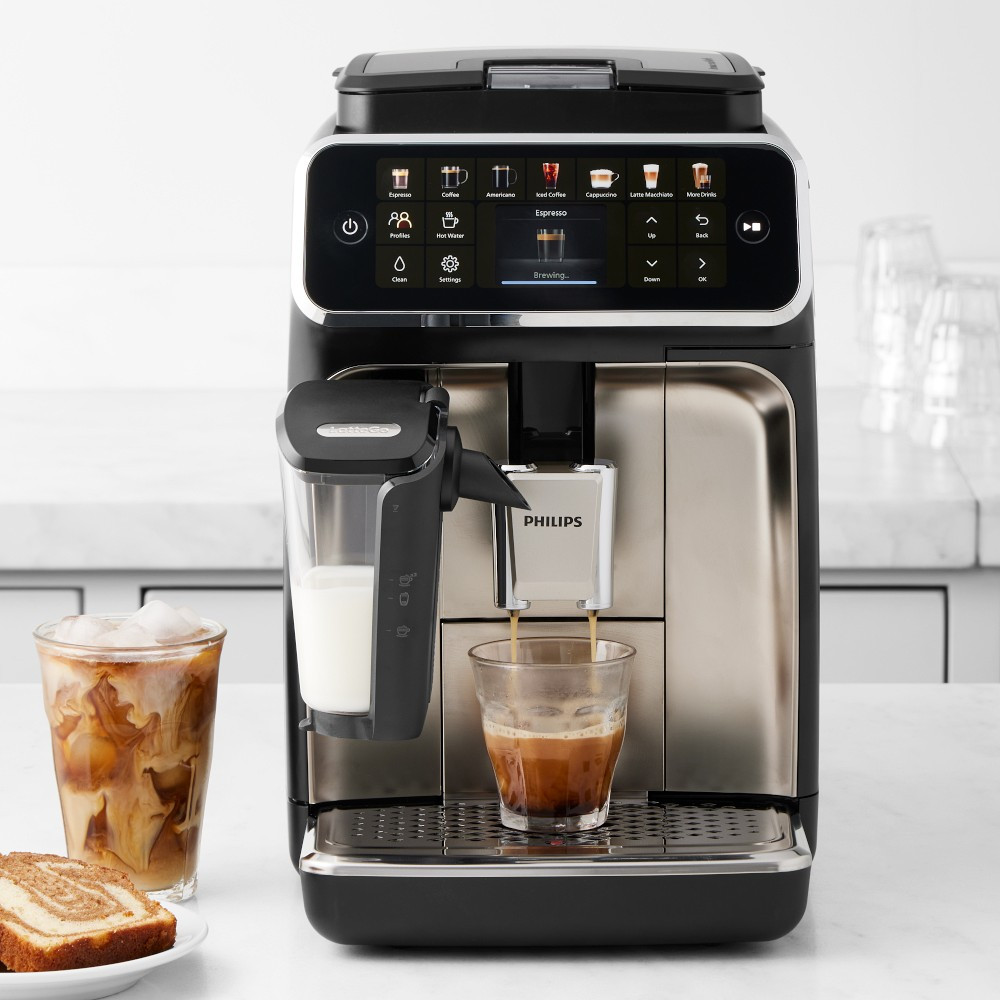 Philips 4400 Fully Automatic Espresso Machine with LatteGo &amp; Iced Coffee | Williams-Sonoma