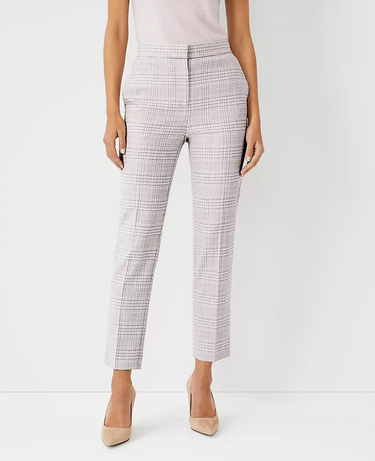 The High Rise Ankle Pant in Plaid - Curvy Fit | Ann Taylor | Ann Taylor (US)