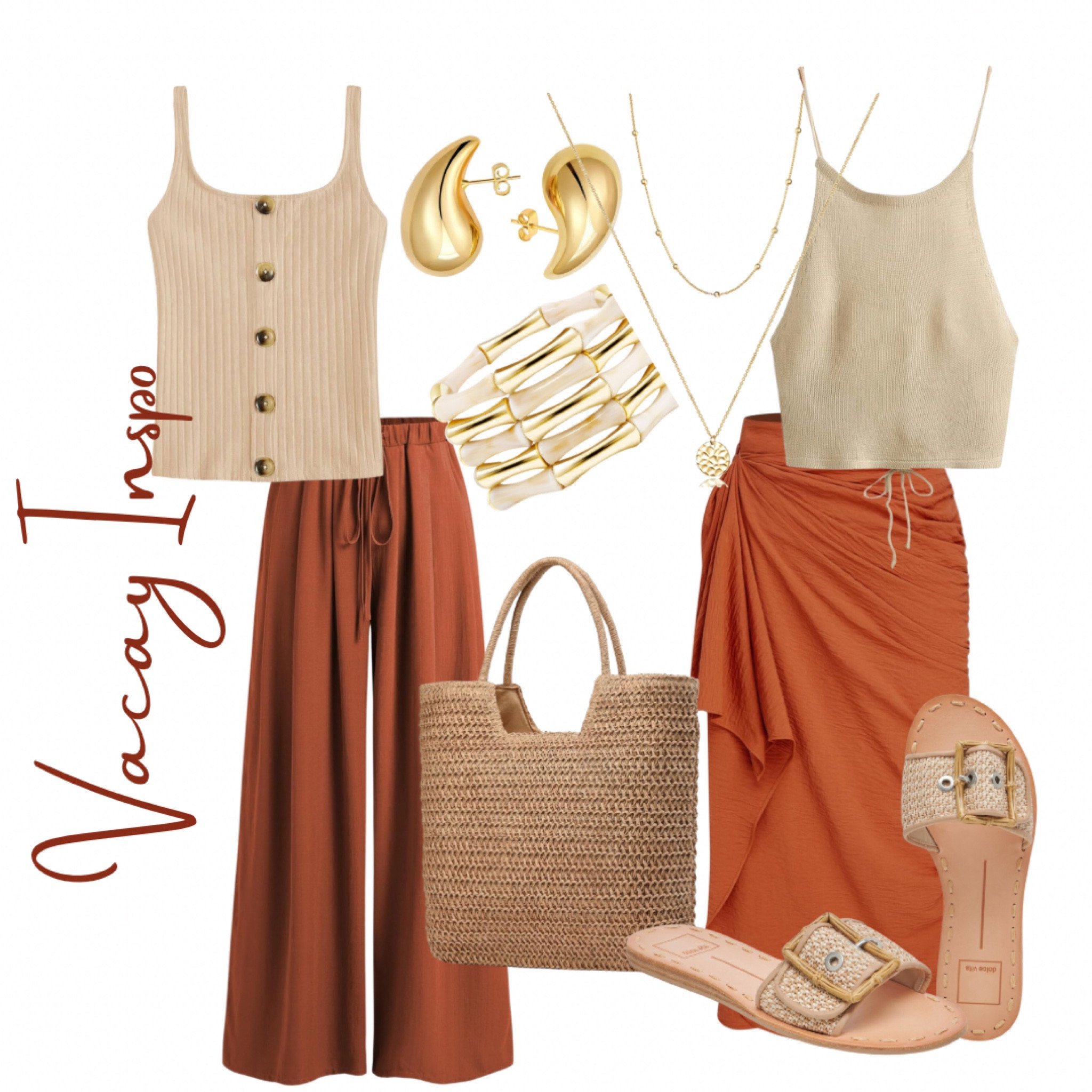 How cute are these pieces? Where are we going? What are we doing? 
#VacationMode activated! 

#OutfitInspo #AmazonFinds #SummerOutfits #OOTD #VacationOutfit #WIW 