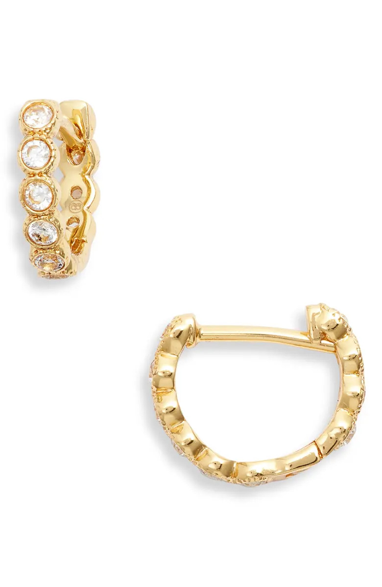 gorjana Madison Shimmer Huggie Hoop Earrings | Nordstrom | Nordstrom