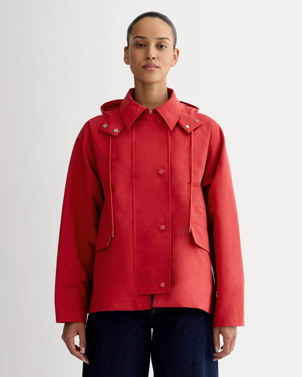 The Short Anorak | Berry Red | Everlane