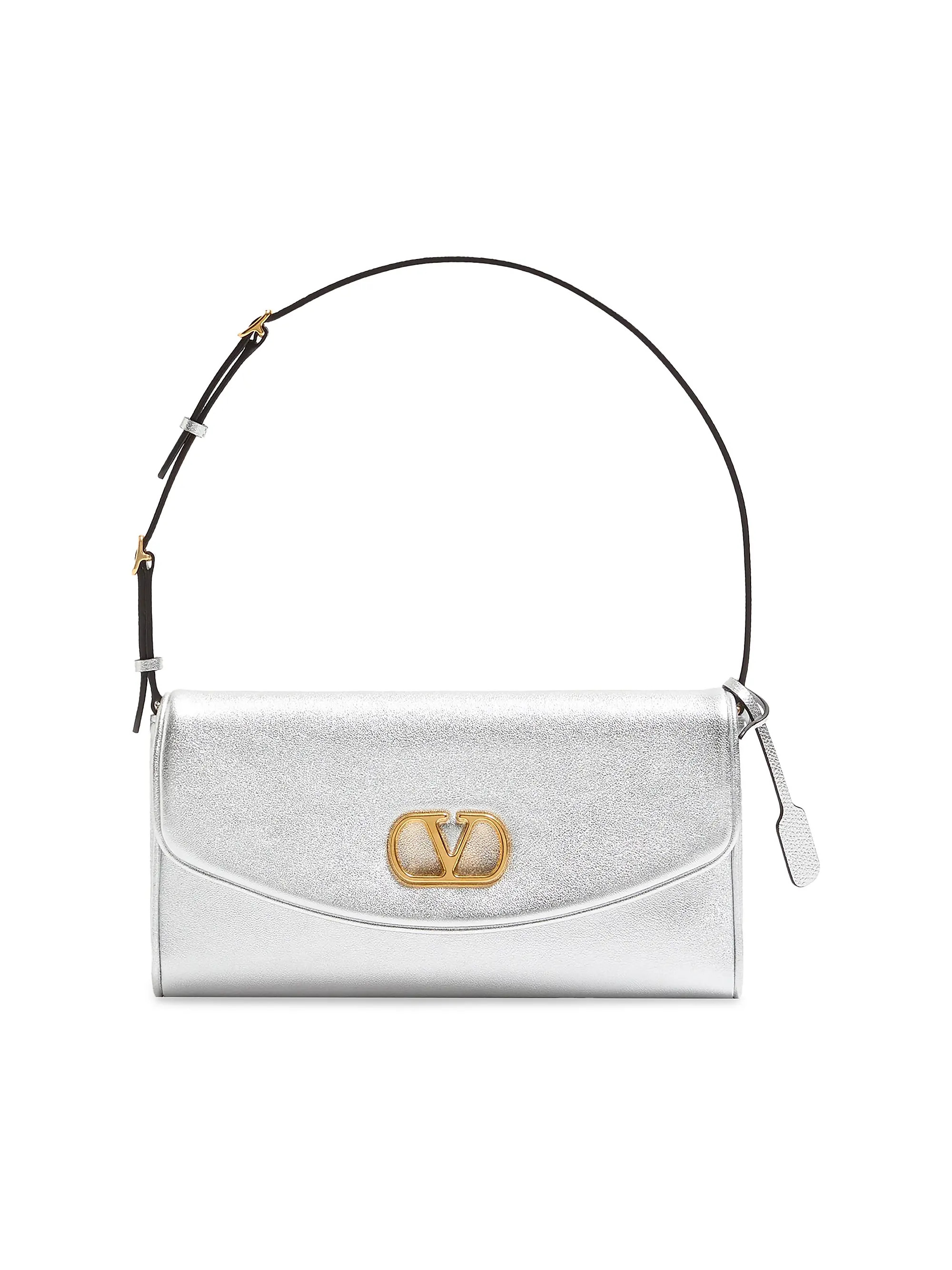 DeVain Small Shoulder Bag in Laminated Nappa Leather | Saks Fifth Avenue