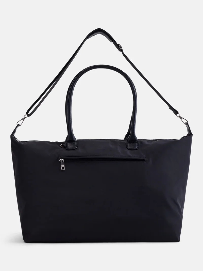 No Boundaries Weekender Tote Bag, Women's, Black | Walmart (US)