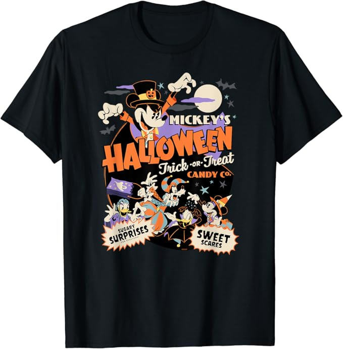 Disney Mickey’s Halloween Trick or Treat Candy Co. T-Shirt | Amazon (US)