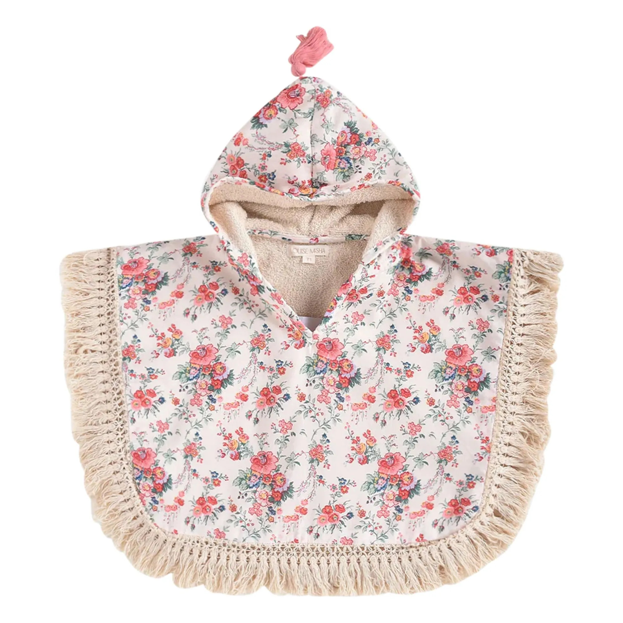 Mael bath poncho in organic cotton | Ecru | Smallable