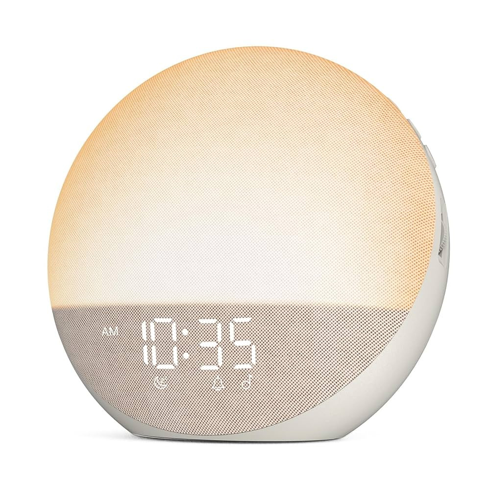 Sunrise Alarm Clock White Noise Machine: Natural Wake Up Light - Dimmable Clock with Bluetooth Sp... | Amazon (US)