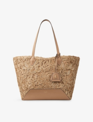 Diamond Flower Woven Leather Tote Bag | Selfridges