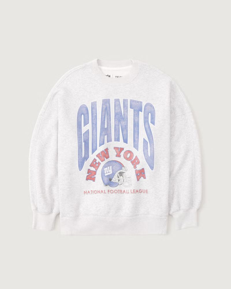 New York Giants Graphic Oversized Sunday Crew | Abercrombie & Fitch (US)