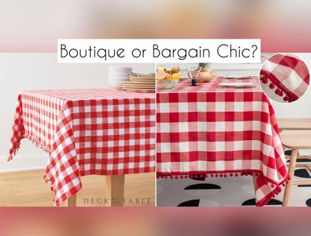 Can’t go wrong with gingham! I love investing in quality pieces as well as mixing in bargain finds. I would gladly welcome either of these beauties into my home & onto my table! ❤️

#LTKSeasonal #LTKstyletip #LTKhome