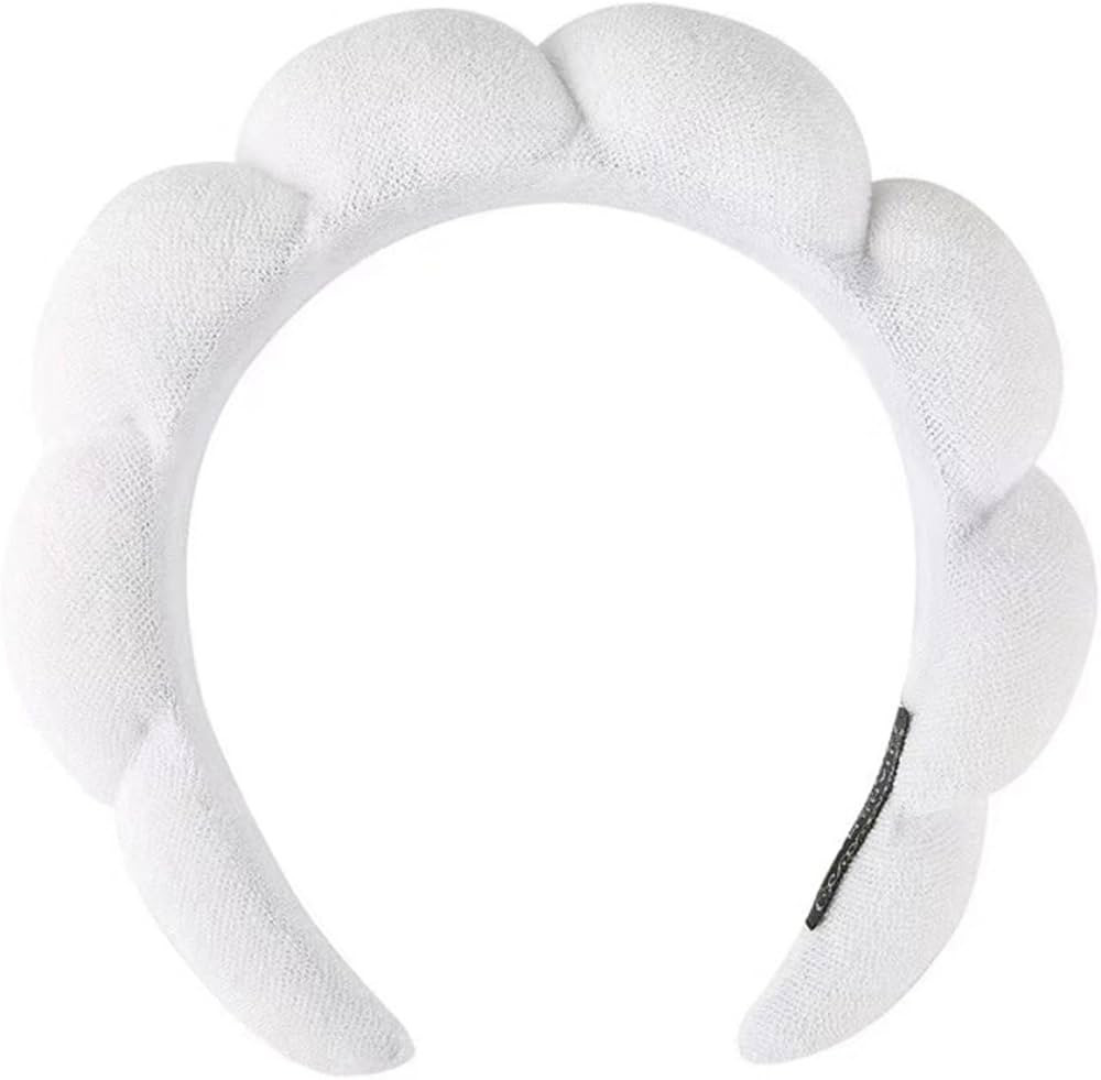 Spa Headbands for Washing Face Makeup Skin Care Headband Women Bubble Facial Beauty Headbands Puf... | Amazon (US)