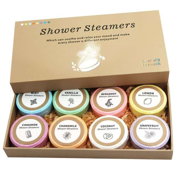 Shower Steamers Aromatherapy 8pcs Gift Set Bath Bombs For Mom And Loved Ones, With Essential Oils... | SHEIN