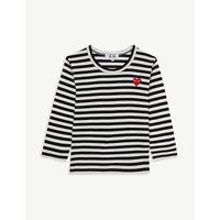 Play logo striped long-sleeve cotton T-shirt 2-6 years | Selfridges