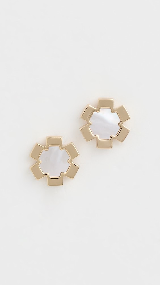 Forget Me Not Mother of Pearl Stud Earrings | Shopbop