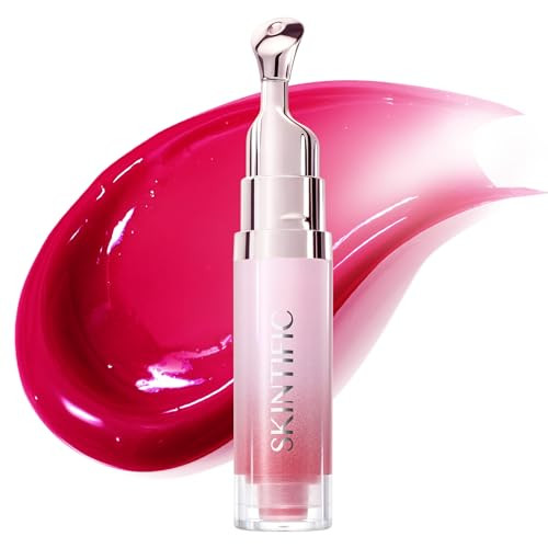 SKINTIFIC Brightening Lip Serum, Hydrating & Plumping (06 Cherry Red) | Amazon (US)