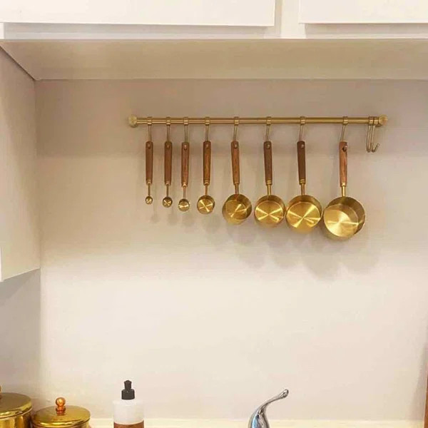 Stainless Steel Round Wall Mounted Pot Rack | Wayfair North America