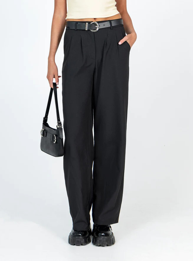 Archer Pants Black Tall | Princess Polly US